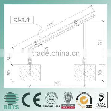 solar photovoltaic stents, slotted c channel, slot channel