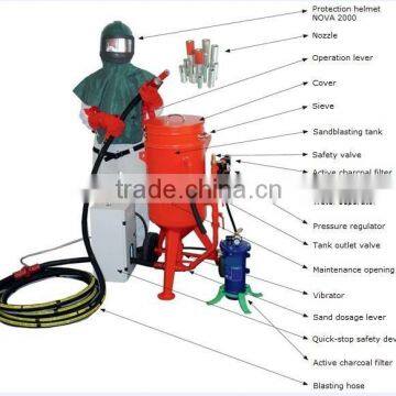 09-Q26 series Portable Air Controlled Sandblasting Pot, Industrial sandblasting Tank