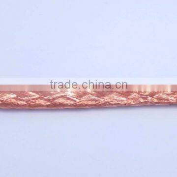 Flat copper wire braided wire