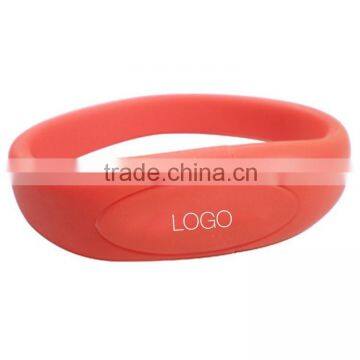 Silicone wristband USB flash Drive promotional gifts