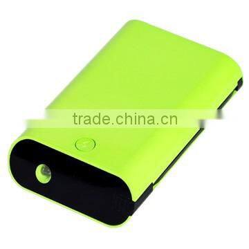 7800mAh 3 Cells Rectangle Power Bank LED Torch/4 Power Indicators