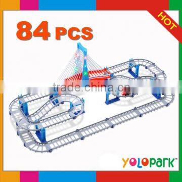 B/O Rail Car Toys,New style new PP electricity rail car plastic block toys with EN71,EN62115 all report