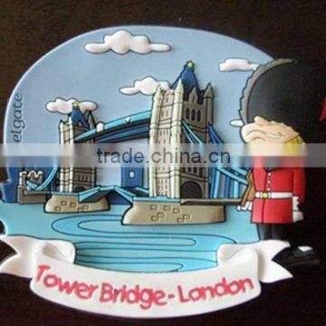 custom made soft pvc magnetic fridge, pvc rubber fridge sticker