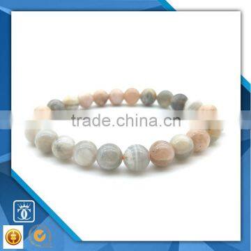 Fashion jewelry 2016 sunstone gemstone bead bracelet, natural stone bead jewelry