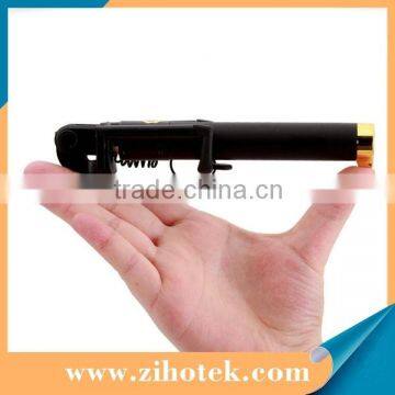 High quality Super Mini Wired Selfie Stick Cable Take Pole Monopod Selfie-stick