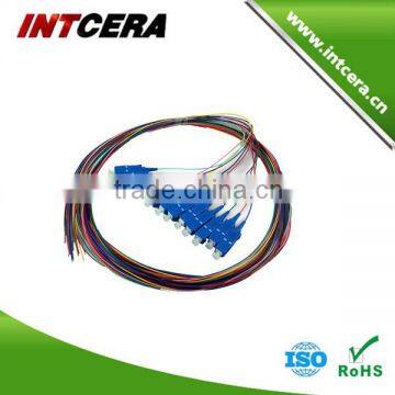 Good Quality With Factory Price SC/PC Singlemode and 900um 12 Color Fiber Optic Pigtail Sets