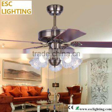 Ceiling Fan with 52" iron wooden Finish