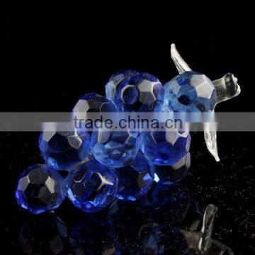 blue crystal grape cluster figurines