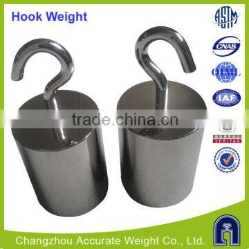OIML F1 stainless steel calibration hook weight, weight set with box