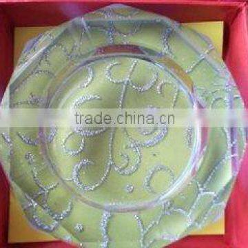 Beautiful color customized crystal cheap ashtray