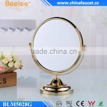 Golden Double Side Brass Mirror Decktop Makeup Mirror