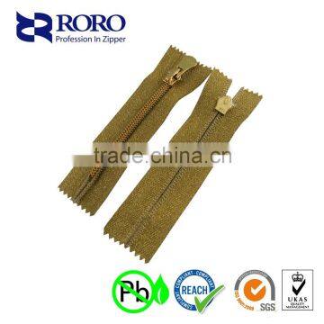 RORO14112002 No.5 Nylon Gold Line Close-end Zipper for Garment photo-2