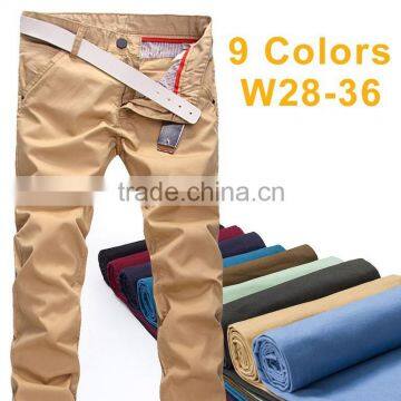 mens baggy chino trousers pants - OEM high waist slimming pants