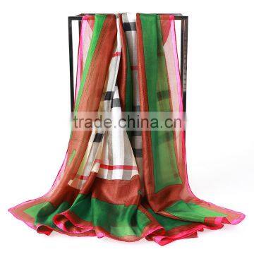 Fashion Big Size custom silk scarf