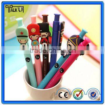 High quality ball pen,cartoon style ball pen,new design plastic ball pen soldier