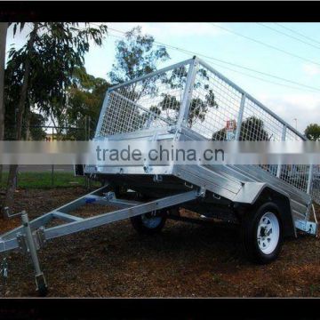 Hotdip galvanized 7x4 cage trailer