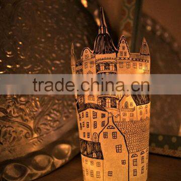 Wholesale Handmade Lantern Wax Paper Candle Bags For Wedding Party Decoration