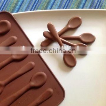 New design Spoon Shape Silicone Chocolate Cake Mold