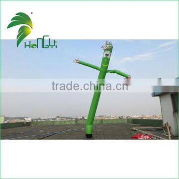 5 Meters Superior Quality Inflatable Standing Air Dancer / Welcome Cheap Green Inflatable Air Dancer For Advertising