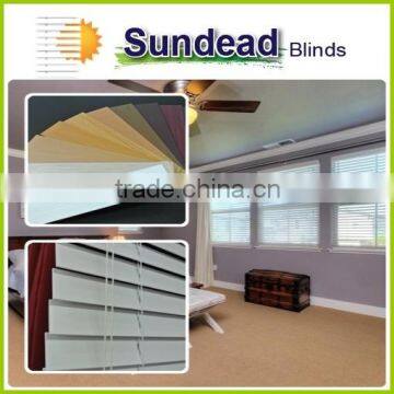 2 inch white faux wood blinds for windows , curtain and office blinds with valance