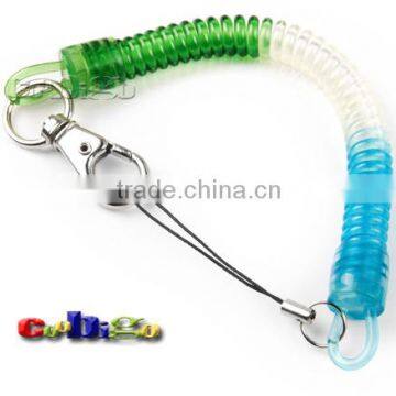 9-27/32"(250mm) Mix Color Expandable Coil With Metal Hook for Mobile Phone Straps photo-3