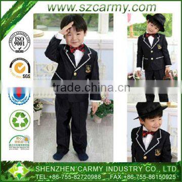 Boy's Black Single Breasted Wedding Dress Suits