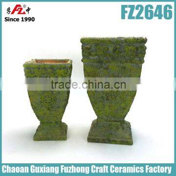 Atlantis ceramic planter, flower pot