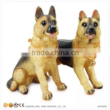 Resin Statue German Shepherd Dog Puppy