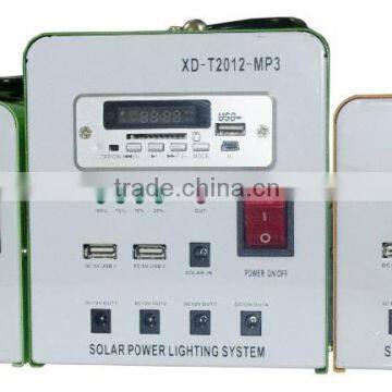 Xindun Power 10-30w solar DC home and outside lighting system/10w 20w 30w home and camping mini lighting solar generator