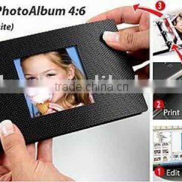 Mini-color inkjet DIY digital photo album, 4x6(Antraite)
