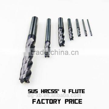 End Milling Cutter, SUS End Router Milling Cutter, Stainless Steels 4 Flutes Flat End Milling Cutter