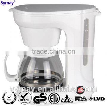 American Coffeemaker with swing-out funnel permanent filter 0.75L 6 cups 120V 220-240V 650W