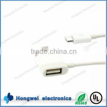 Qualified fast charging and sync data Micro USB male to USB 2.0 male female double ends USB cable