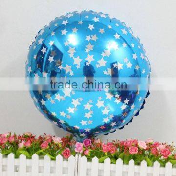 Blue foil helium metallic colorful balloons for Wedding and Birthday party supplies