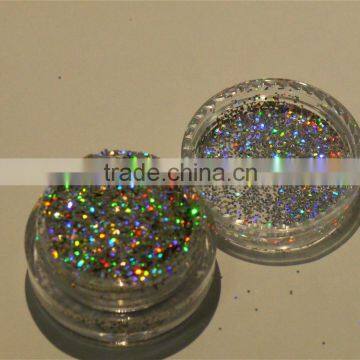 PET .015" Silver Laser Solvent Resistance UV Resistance Glitter Powder photo-2