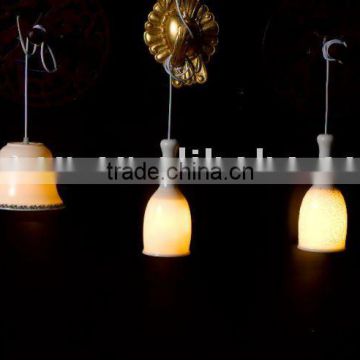 porcelain pendant light with high transparence