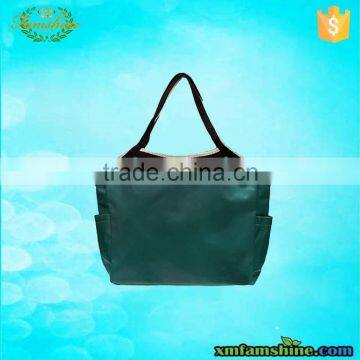 reusable 420d polyester tote beach shopping bag