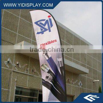 Out door Angled beach flag pole flying Banner