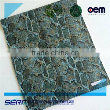 Snake Skin pu Synthetic Leather Material Price per Meter photo-2