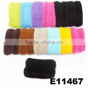 Bulk Wholesale Custom Soft Wide Thick Cotton Hair Ties Girls Ladies Womens photo-2