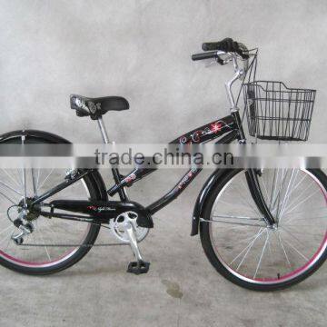 26' steel 7 speed beach bike / lady cruiser bike made in china