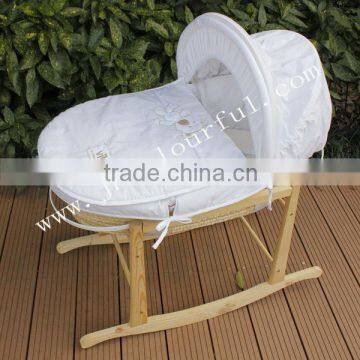 hot sale baby swing bassinet in cute bear embroidery