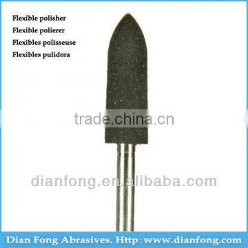 3/32" HP Shank Bullet Shaped Black Flex Rubber Polishers China Dental Material Wholesale