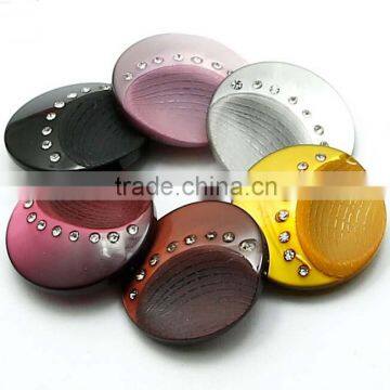 Custom Knitwear Button With Rhinestones
