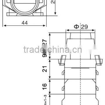 UTL Wholesale Products Self-locking Waterproof Push Button Switch Turn Button With Red Green Yellow Light photo-4