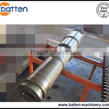 extruder conical twin barrel and screw for plastic machine