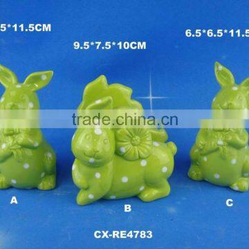 Since 1989 Factory Wooden Napkin Ring Table Decoration Restaurant High Quality Easter Ceramic Rabbit Napkin Ring photo-4