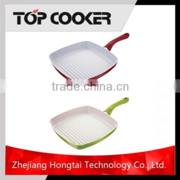 Aluminum Pressed Korea Ceramic Coating Square Frying Pan