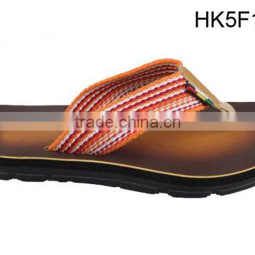 Jinjiang Factory High Quality Woven Strap Men Slipper Flip Flops