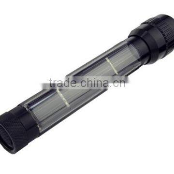 High Power Aluminium Zoom Focus Rechargeable Led Solar Flashlight photo-3